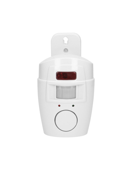 Mini alarm bezprzewodowy z wbudowaną syreną sterowany pilotem, 6m, bateryjny, 2 piloty