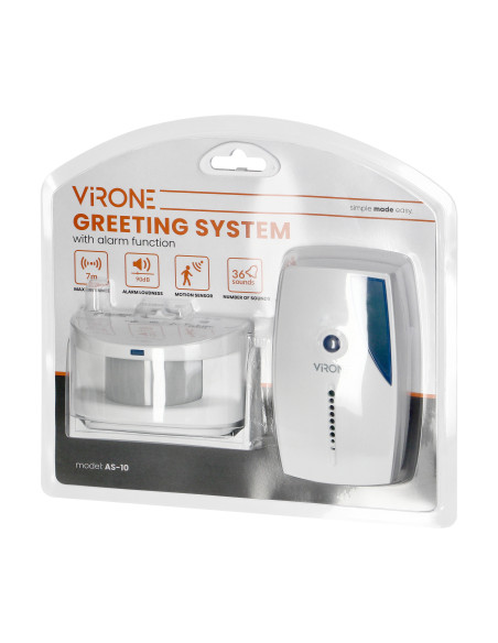 System powitalny z sygnalizacją bezprzewodową akustyczną i świetlną