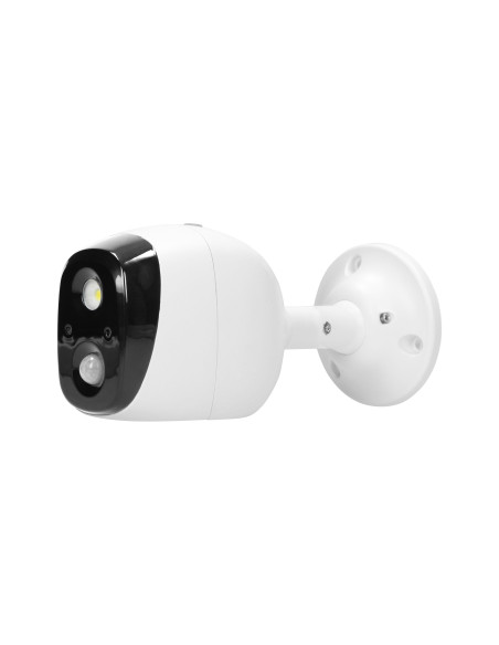 Alarm bezprzewodowy z wbudowaną syreną i sygnalizatorem świetlnym sterowany pilotem, IP44, 5m, bateryjny