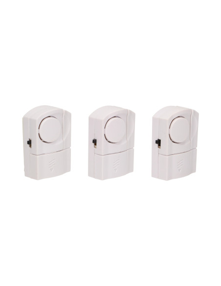 Zestaw mini alarmów okienno - drzwiowych, 3 szt., bateryjny