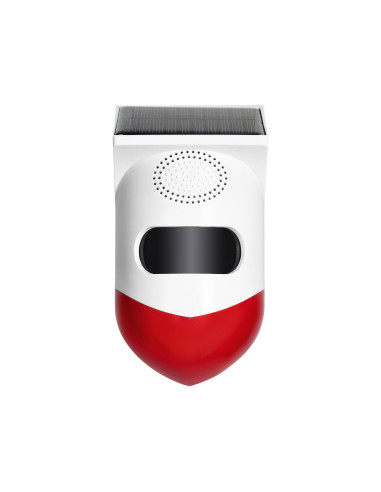 Alarm z wbudowaną syreną i baterią słoneczną,...