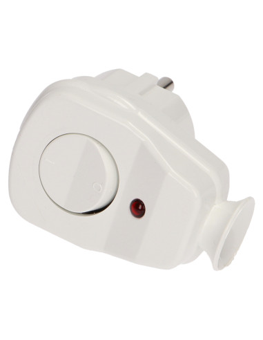 Wtyczka kątowa 2P+Z z włącznikiem i kontrolką