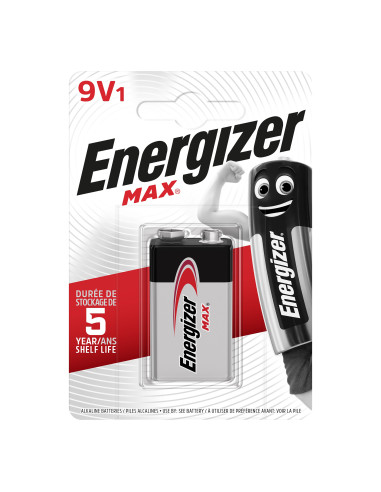 BATERIA ENERGIZER MAX 9V 6LR61, 1 szt.