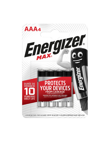 BATERIA ENERGIZER MAX AAA LR03 /4