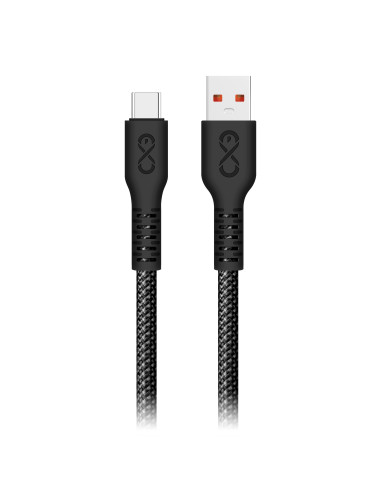 Kabel USB-A - USB-C eXc IMMORTAL, 0.9m, 30W, szybkie ładowanie, kolor mix