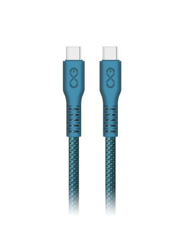 Kabel USB-C - USB-C eXc IMMORTAL, 0.9m, 30W, szybkie ładowanie, kolor mix