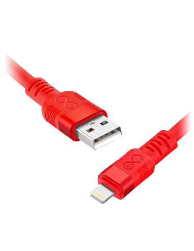 Kabel USB-A - Lightning eXc WHIPPY Pro, 2M, 12W, szybkie ładowanie, kolor mix neonowy