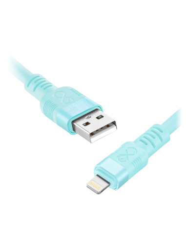 Kabel USB-A - Lightning eXc WHIPPY Pro, 2M, 12W, szybkie ładowanie, kolor mix pastelowy