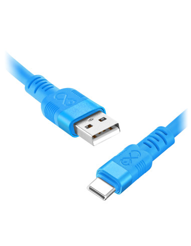 Kabel USB-A - USB-C eXc WHIPPY Pro, 0.9M, 60W, szybkie ładowanie, kolor mix pastelowy