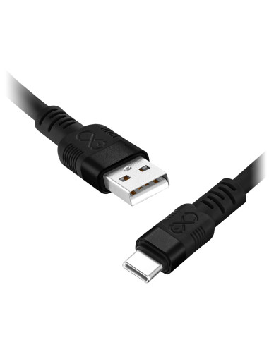 Kabel USB-A - USB-C eXc WHIPPY Pro, 2M, 60W, szybkie ładowanie, kolor mix ciemny