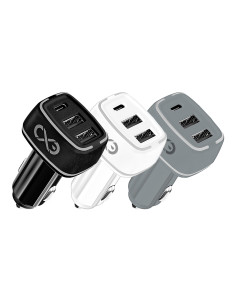 EXC Mobile ładowarka samochodowa LIGHT, 2xUSB+PD, 35W,...