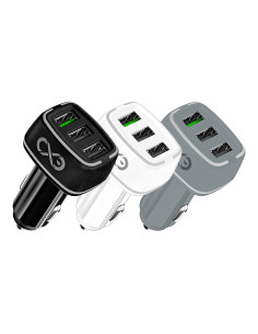 EXC Mobile ładowarka samochodowa LIGHT, 3xUSB, 33W, kolor...
