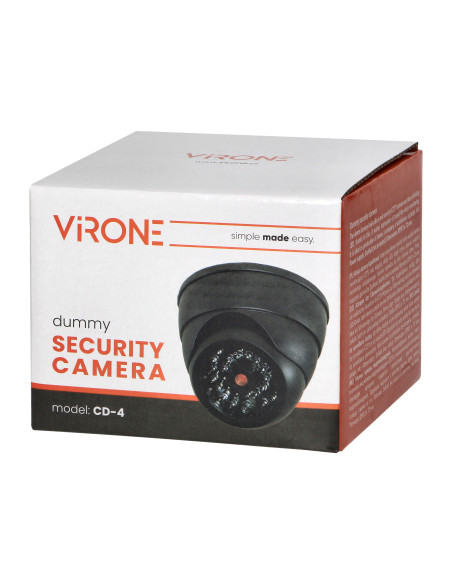 Atrapa kamery monitorującej z podczerwienią CCTV, bateryjna, MINI