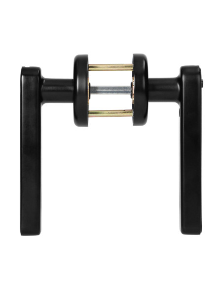 Klamka szyfrowa z klawiaturą dotykową, czytnikiem linii papilarnych i funkcją SMART, czarna