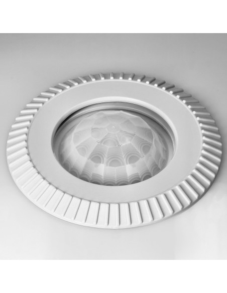 ROVO PC, plafon oświetleniowy z czujnikiem ruchu 360st, 2x25W, E27, IP20, polikarbon mleczny