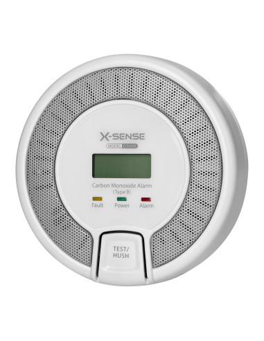 Bateryjny czujnik tlenku węgla z przyciskiem...