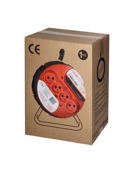 Zwijak bębnowy IP20 4x2P+Z 16A 230V