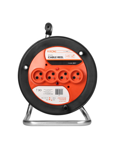 Zwijak bębnowy IP20 4x2P+Z 16A 230V