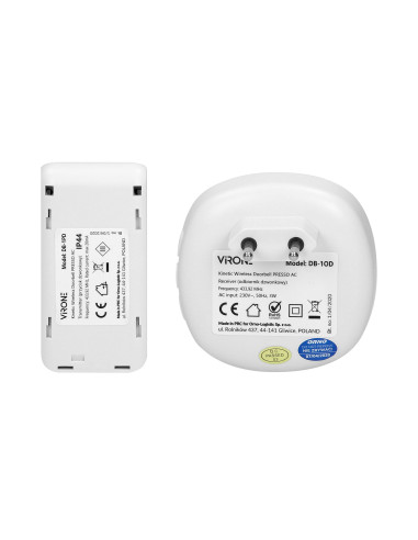 Dzwonek bezprzewodowy PRESSO AC z przyciskiem...