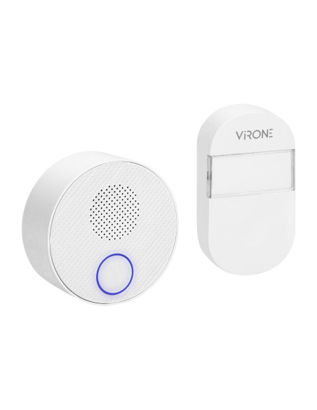 Dzwonek bezprzewodowy  SONUS AC, sieciowy, przycisk bezbateryjny, learning system, 38 dźwięków, 100m