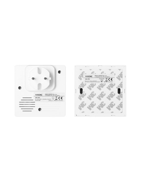 Dzwonek bezprzewodowy WAYO AC, sieciowy, bezbateryjny przycisk, learning system, 25 dźwięków, 100m