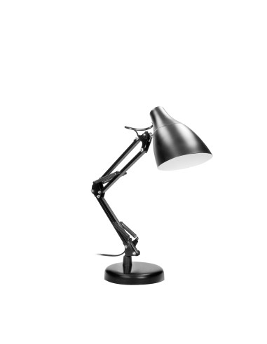 DIAN lampa biurkowa. 60W stalowa, czarna