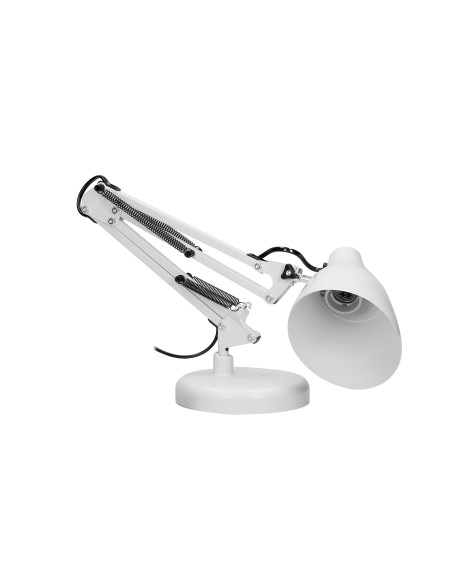 DIAN lampa biurkowa. 60W stalowa, biała
