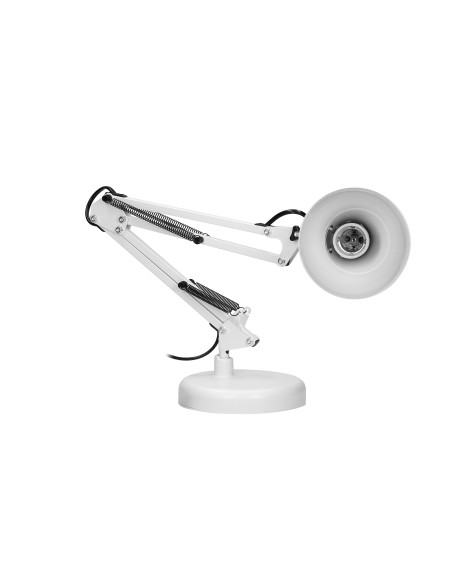 DIAN lampa biurkowa. 60W stalowa, biała