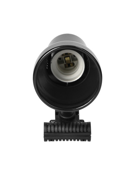 DALLA, lampa biurkowa z klipsem, 40W, E27, stal + tworzywo, czarna