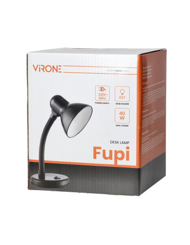 FUPI, lampa biurkowa, 40W, E27, stal +...