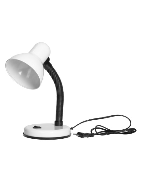 FUPI, lampa biurkowa, 40W, E27, stal + tworzywo, biała