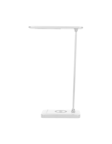  ISIYO LED 7W Lampka biurkowa z ładowarką indukcyjną i USB, 390lm, 3000-4000-6000K, zmiana temperatury barwowej i...