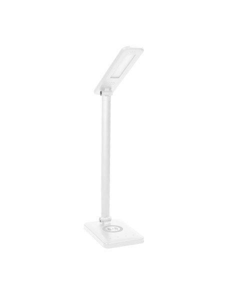  ISIYO LED 7W Lampka biurkowa z ładowarką indukcyjną i USB, 390lm, 3000-4000-6000K, zmiana temperatury barwowej i...