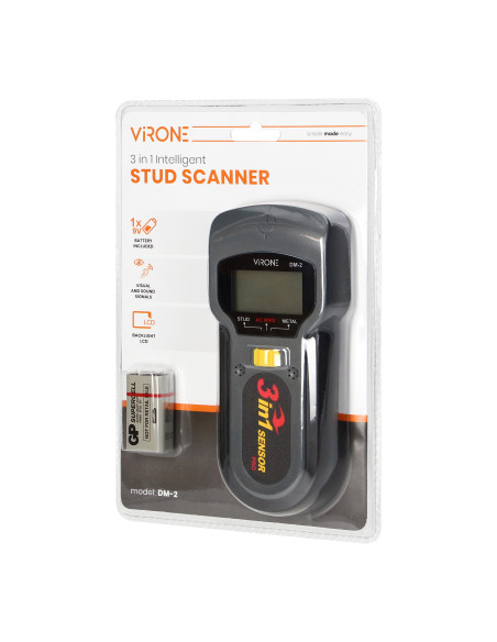 Detektor przewodów, drewna i metalu 3w1