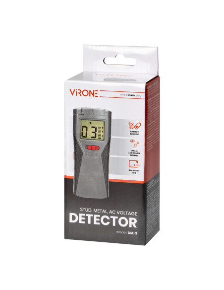 Detektor przewodów, drewna i metalu 3w1