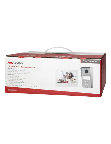  HIKVISION DS-KIS101-P zestaw wideodomofonowy 2-żyłowy jednorodzinny z monitorem 7" i kamerą Full HD, możliwość...