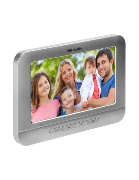 HIKVISION DS-KIS202T zestaw wideodomofonowy 4-żyłowy jednorodzinny z monitorem 7" i kamerą typu pin-hole,...