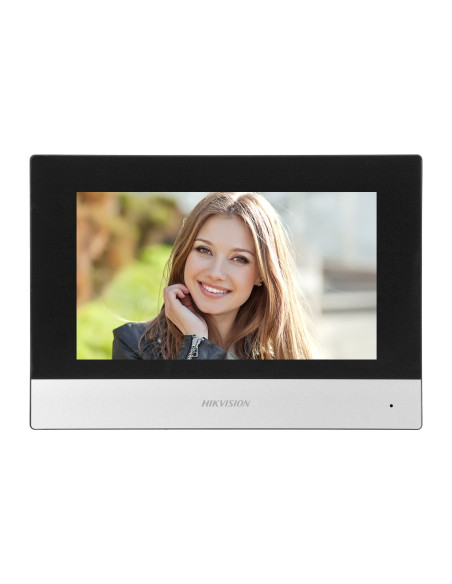 HIKVISION DS-KIS603 zestaw wideodomofonowy jednorodzinny PoE z monitorem dotykowym 7", z czytnikiem zbliżeniowym,...