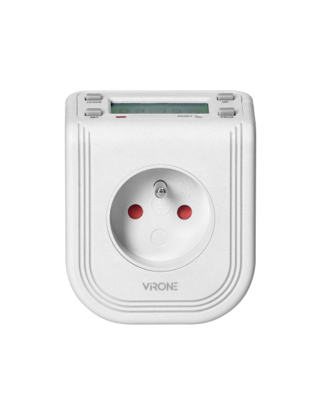  Elektroniczny programator czasowy z górnym wyświetlaczem LCD, 230 VAC 3680W, 16 punktów przełączenia, symulator...