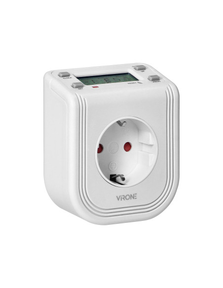  Elektroniczny programator czasowy z górnym wyświetlaczem LCD, 230 VAC 3680W, 16 punktów przełączenia, symulator...