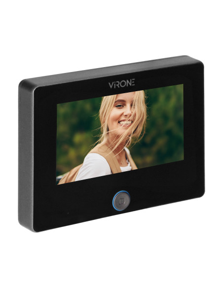 Cyfrowy wizjer do drzwi z kamerą, czujnikiem ruchu, funkcją SMART i doświetleniem nocnym