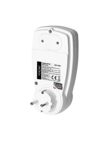  Dwutaryfowy watomierz, kalkulator energii z...