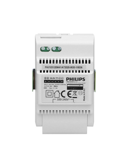 Philips WelcomeEye Power transformator modułowy do systemów wideo domofonowych 230V AC/24V DC, łatwy i szybki montaż