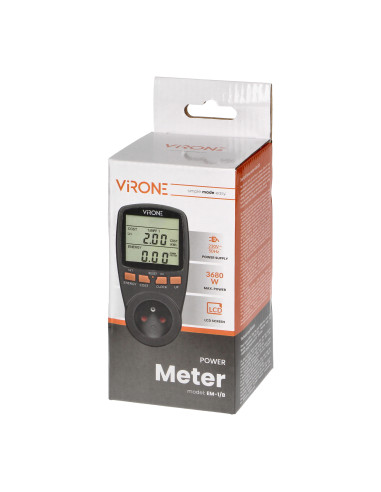 Dwutaryfowy watomierz, kalkulator energii z...