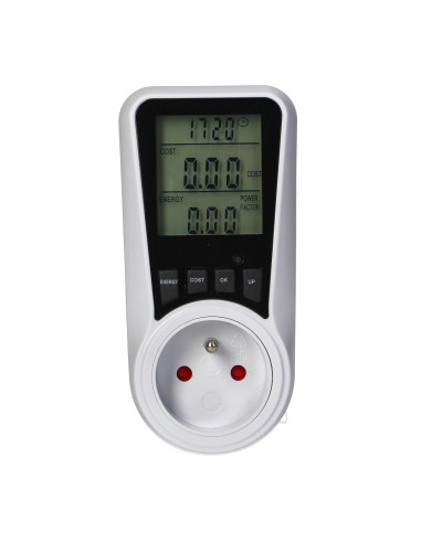 Dwutaryfowy watomierz, kalkulator energii z...