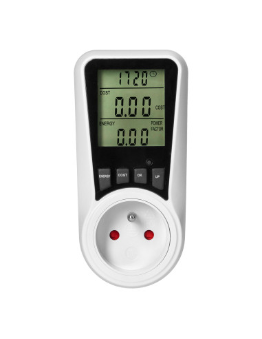 Dwutaryfowy watomierz, kalkulator energii z...