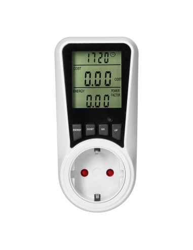  Dwutaryfowy watomierz, kalkulator energii z...