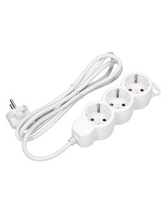 Przedłużacz 3-krotny 2P+Z (Schuko), 5m H05VV-F 3x1,5mm2,...