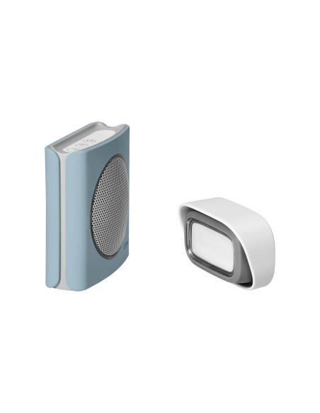 Dzwonek bezprzewodowy, bateryjny EXTEL diBi Flash Soft, niebieski