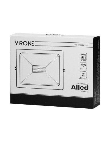 ALLED  50W Naświetlacz LED, 3700lm, IP65,...